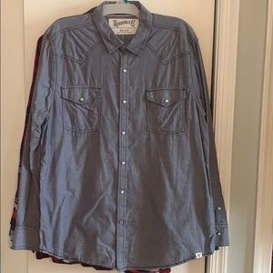 Roebuck & Co denim long sleeve shirt XL